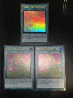 Yugioh! 3x Melffy Hide-and-Seek MP24-EN151 Ultra Rare 1st Ed NM - Image 1