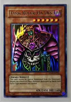 Retro Pack 2 NM Lot: Dark Ruler Ha Des + Helpoemer Ultra Rare Yugioh TCG - Image 3