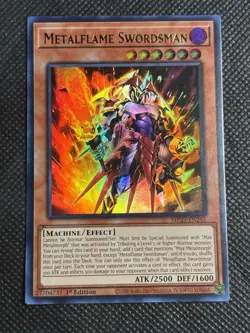 YuGiOh! - Metalflame Swordsman MP25-EN265 Ultra Rare 1st Edition Near Mint - Image 1