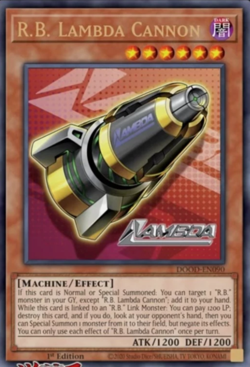 Yugioh! R.B. Lambda Cannon DOOM-EN090 ULTRA RARE Doom of Dimensions PREORDER - Image 1