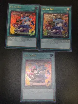 3x Yugioh! Lil-la Rap - MP24-EN255 - Ultra Rare - 1st Edition Near Mint, Playset - Image 1