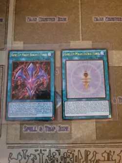 YUGIOH RANK-UP-MAGIC ASTRAL FORCE + BARIANS FORCE PGL2 GOLD 1ST ED NM - Image 1