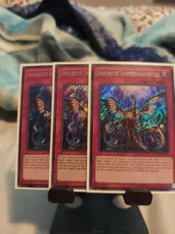 Yugioh Infinite Impermanence FLOD-EN077 Secret Rare NM X3 Unlimited Edition - Image 1