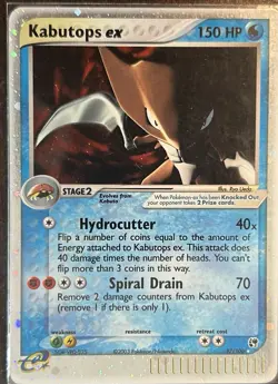 Kabutops ex 97/100 Sandstorm Holo Pokemon Card - Good - Lightly Played - Image 1