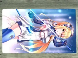 YGOmat Custom Duel Playmat DanMachi Aiz Wallenstein TCG CCG Pad Card Game Mat - Image 1