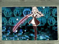 New YGOmat Sky Striker Ace - Raye CCG TCG Playmat Mat Card Game Mat Pad Free Bag - Image 1