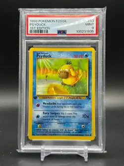 Pokemon TCG Psyduck Fossil 1st Edition Common Card 53/62 - Image 1