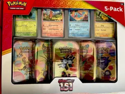 Pokemon Cards - TCG Scarlet & Violet 151 Mini Tin 5-Pack - Sealed & Brand New! - Image 2