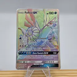 Palkia GX 132/131 Pokemon Card Forbidden Light Secret Rare Rainbow NM - Image 1