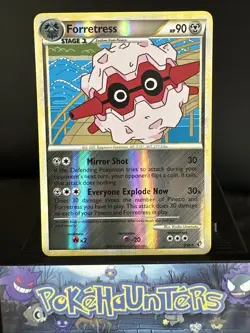 Pokemon Card Forretress 3/90 Reverse Holo Rare HS Undaunted NM - Image 1