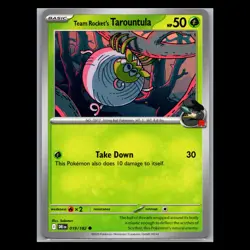 Destined Rivals - Team Rocket's Tarountula - 019/182 - TCG Pokemon Card - Image 1