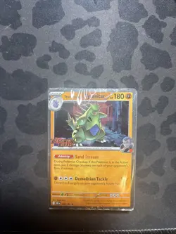 Sealed Team Rockets Tyranitar Destined Rivals Promo Card 096/182 - Image 3