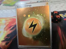 Holo Lightning Energy HD Swirl Galaxy Cosmo Foil Pokemon Card S&V 151 SVE 004 - Image 1