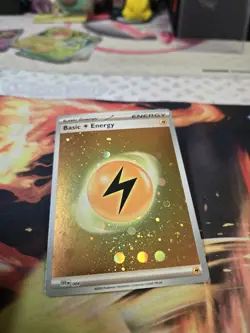 Holo Lightning Energy HD Swirl Galaxy Cosmo Foil Pokemon Card S&V 151 SVE 004 - Image 2