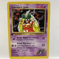 Pokemon Card 2000 Gym Heroes Set Sabrina's Jynx 59/132 NM-Mint - Image 1