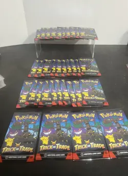 34 Packs Lot Pokemon Halloween 2024 Trick or Trade Cards NEW - Image 2