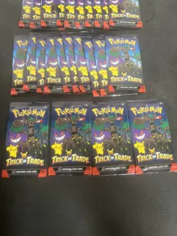 34 Packs Lot Pokemon Halloween 2024 Trick or Trade Cards NEW - Image 3