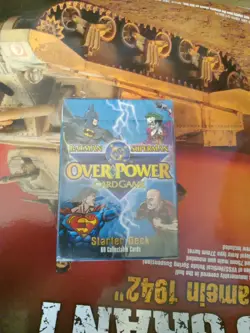 NOS 1996 Fleer DC OverPower Batman Superman Over Power Card Game Starter Deck - Image 2