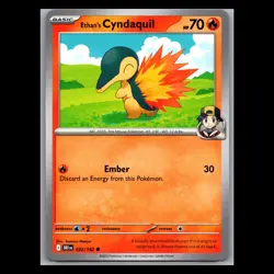 Destined Rivals - Ethan's Cyndaquil - 032/182 - TCG Pokemon Card - Image 1