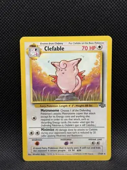 Clefable 17/64 Base Set Series Jungle RARE 1999 Pokemon TCG Card WOTC LP - Image 1