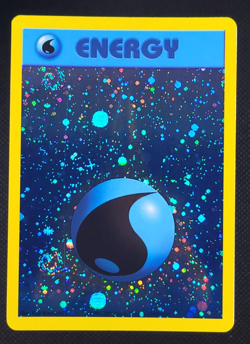 Water Energy WotC 2002 League Promo Pokemon Card Swirl 🌀 Holo LP + FREE Mew #8 - Image 2