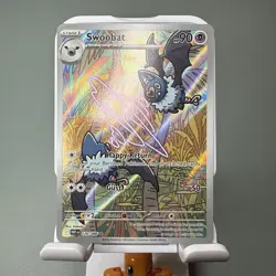 Pokemon TCG Swoobat Illustration Rare 120/086 White Flare Pokemon Card NM - Image 1