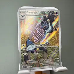 Pokemon TCG Swoobat Illustration Rare 120/086 White Flare Pokemon Card NM - Image 3