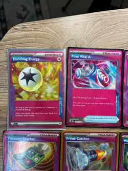 Pokemon Mixed Card Lot, Pink Trainers Energy of 10 NM - Image 2