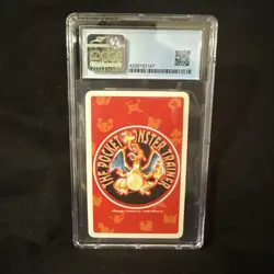 1996 Pokemon Rhyhorn Red Deck 6 of Hearts Pokemon Playing Cards Japanese CGC 8 - Image 2