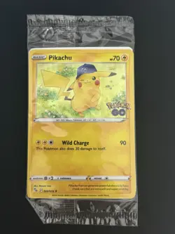 * SEALED * Pikachu Pokemon GO 028/078 Promo Holo Rare TCG CARD - NM Sealed - Image 1