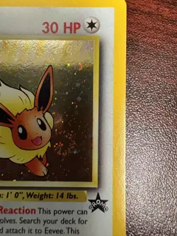 Pokemon Eevee #11 Promo Black Star Vintage Card WOTC TCG LP SWIRL - Image 5