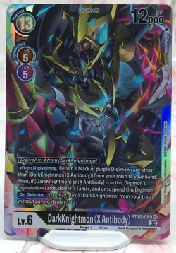 Digimon Card - DarkKnightmon (X Antibody) BT10-069 SR - NM - Image 1