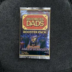 DIVORCED DADS Age Of Alimony BOOSTER PACK SEALED W/ Random Holo Card - Image 1