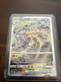 Mewtwo VSTAR Card GG44/GG70 Crown Zenith: Galarian Gallery Holo Pokemon TCG - Image 1