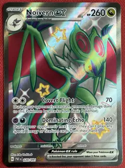 Noivern ex Shiny Full Art Ultra Rare Holo PALDEAN FATES Pokemon TCG Card 220/091 - Image 1