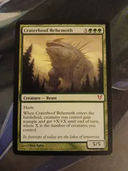 MTG Craterhoof Behemoth Avacyn Restored Regular Card LP - Image 1