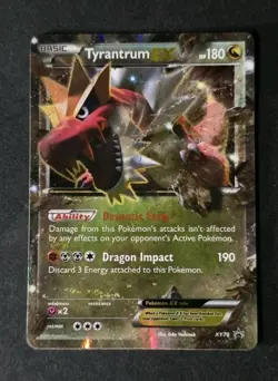 Tyrantrum EX XY70 Black Star Promo Pokemon Card MP - Image 1