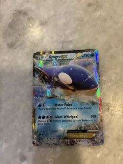 Pokemon TCG Kyogre EX XY Black Star Promos Holo Rare Card XY41 - Image 1