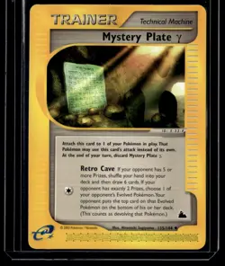 Mystery Plate Gamma 135/144 Skyridge Uncommon English Pokemon Card - Image 1