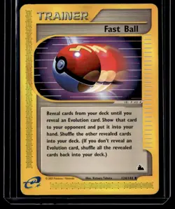 Fast Ball 124/144 Skyridge Uncommon English Pokemon Card - Image 1