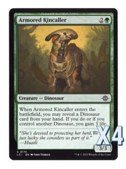 MTG-NM Playset(X4)-Armored Kincaller-174-The Lost Caverns of Ixalan - Image 1