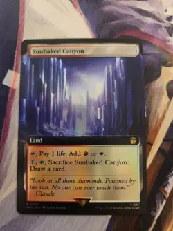 MTG Doctor Who - Sunbaked Canyon Extended Art Foil - Image 1