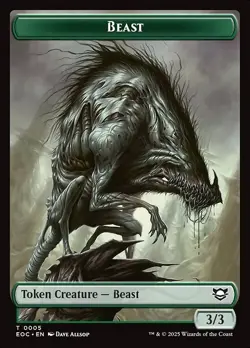 Beast | Insect Double Sided Token [Edge of Eternities] MTG - Image 1