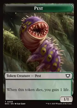 Copy | Pest Double Sided Token [Edge of Eternities] MTG - Image 2