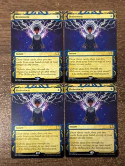 MTG *Brainstorm etched foil X4* (NM) Strixhaven Mystical Archive Magic - Image 1