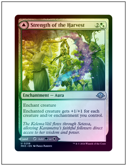 1x Strength of the Harvest, Foil, Magic the Gathering MTG NM - Image 1