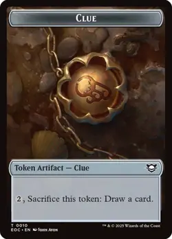 Clue | Copy Double Sided Token [Edge of Eternities] MTG - Image 1