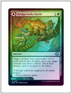 1x Bridgeworks Battle, Foil, Magic the Gathering MTG NM - Image 1
