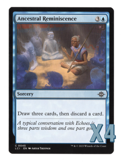 MTG-NM Playset(X4)-Ancestral Reminiscence-45-The Lost Caverns of Ixalan - Image 1