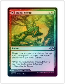 1x Stump Stomp, Foil, Magic the Gathering MTG NM - Image 1